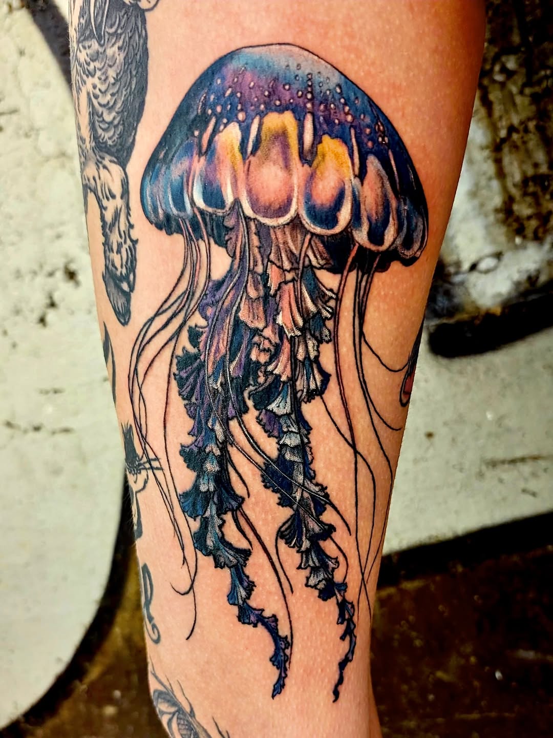 Tattoo by @hutch_tat β realism, black_and_grey