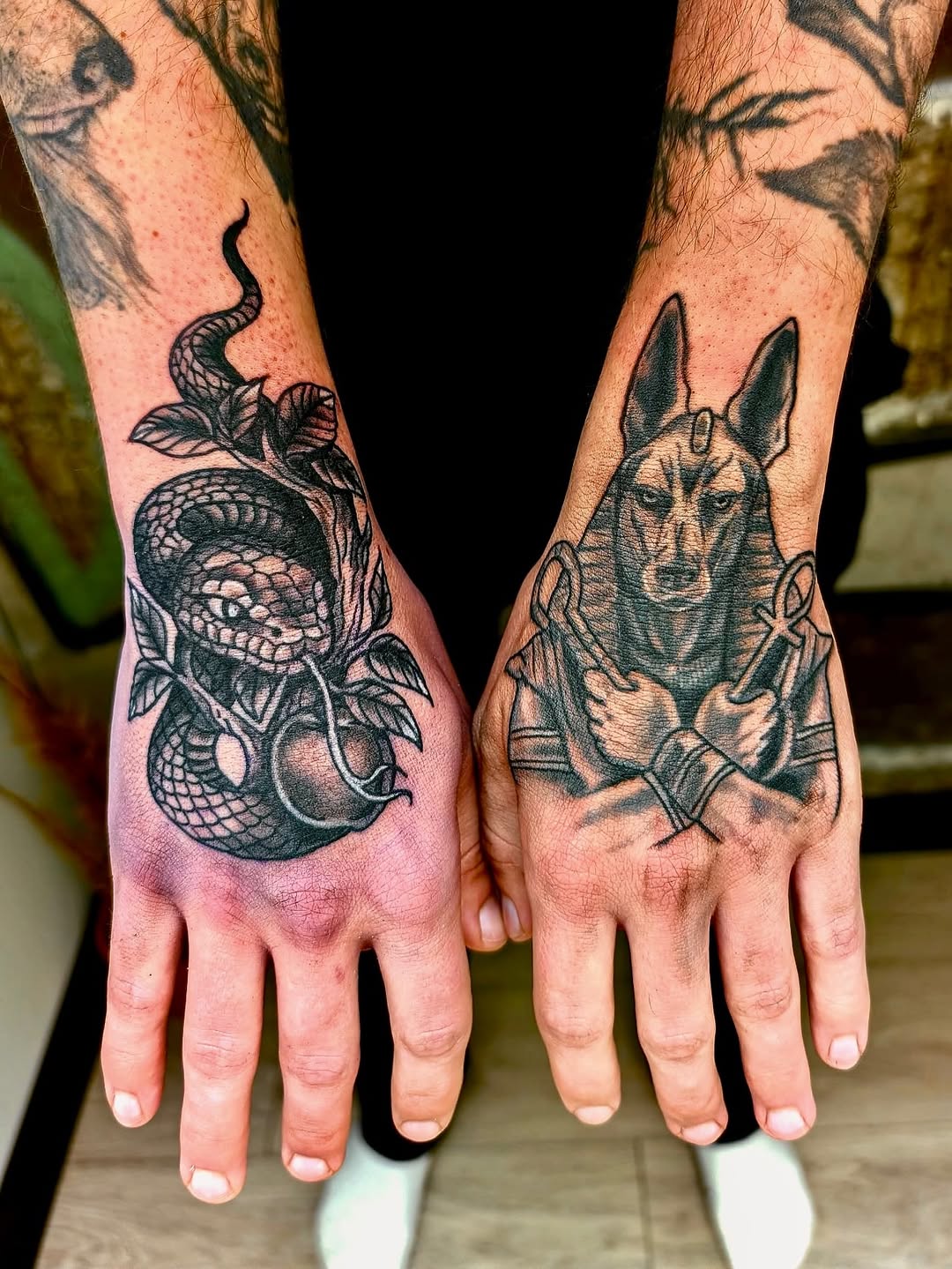 Tattoo by @hutch_tat β black_and_grey, realism