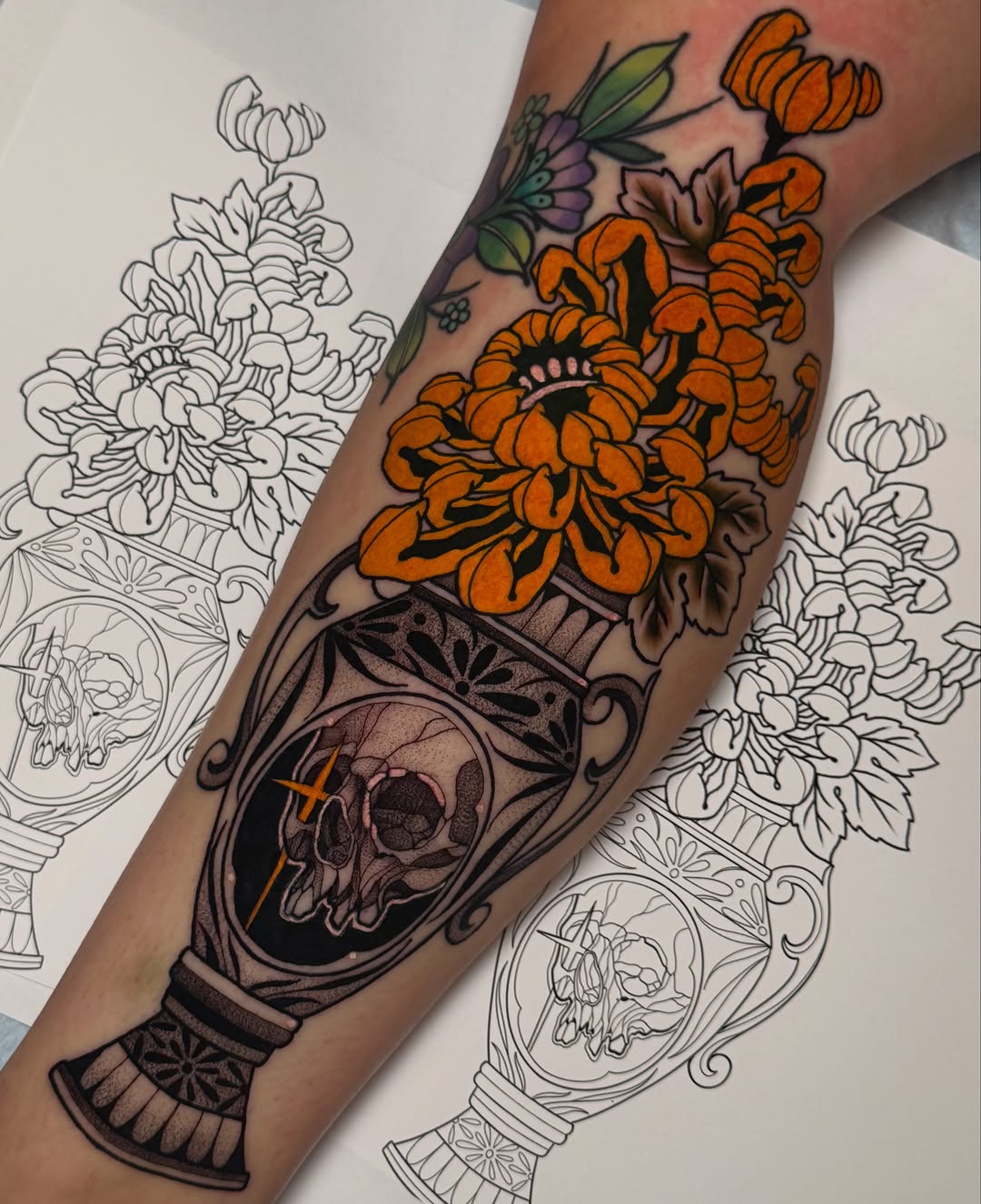 Tattoo by @labonte.tattoos β black_and_grey, dotwork