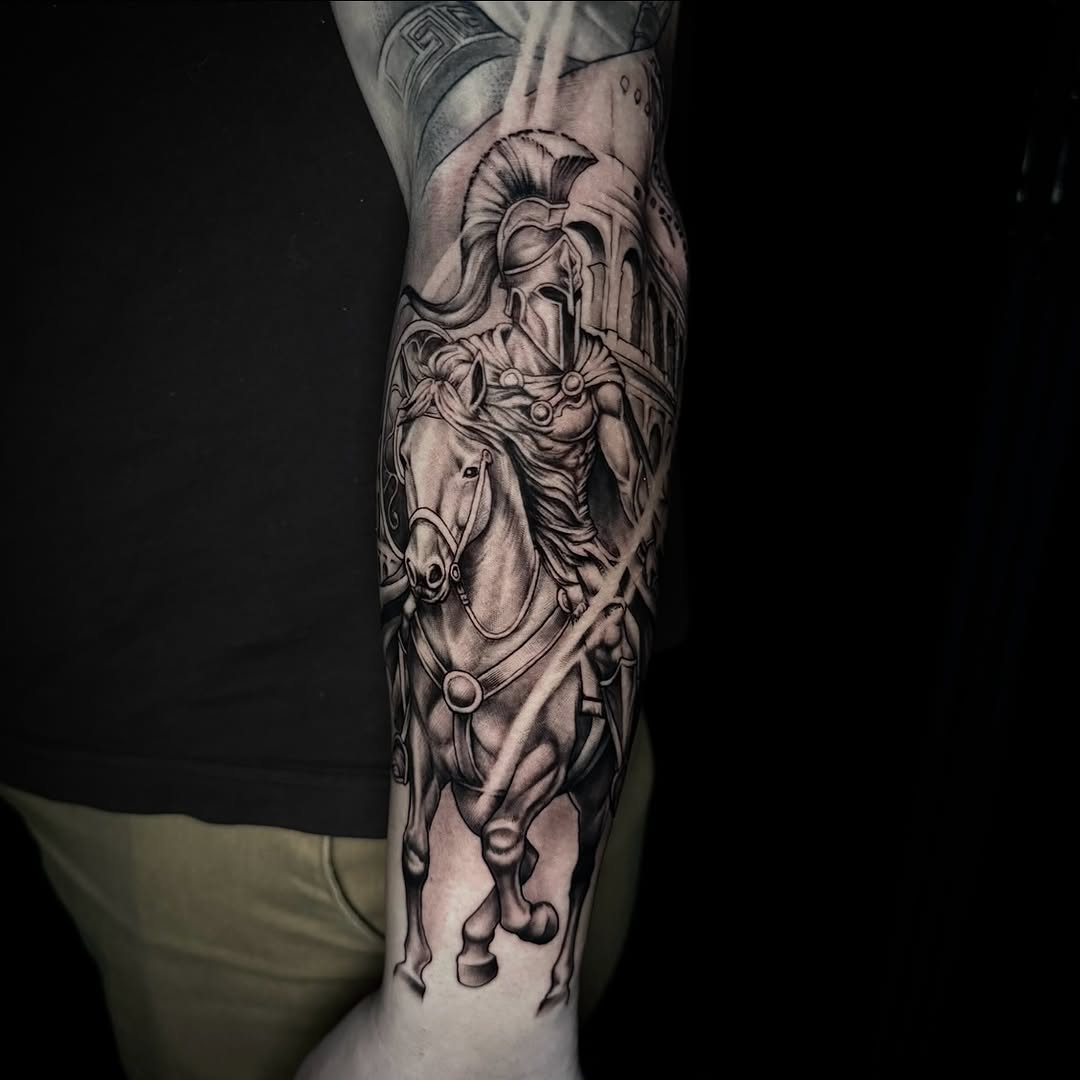 Tattoo by @corycabletattoos โ realism, black_and_grey