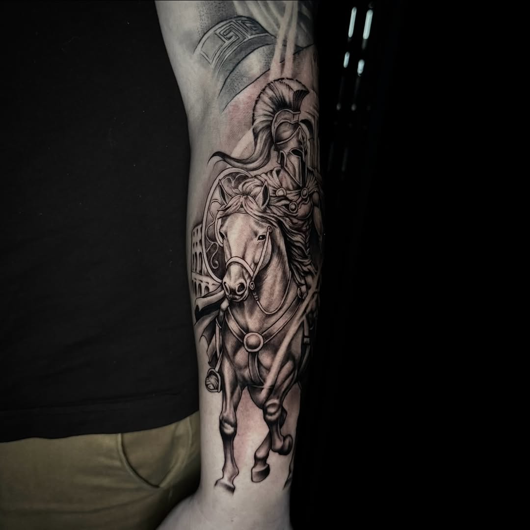 Tattoo by @corycabletattoos โ realism, black_and_grey