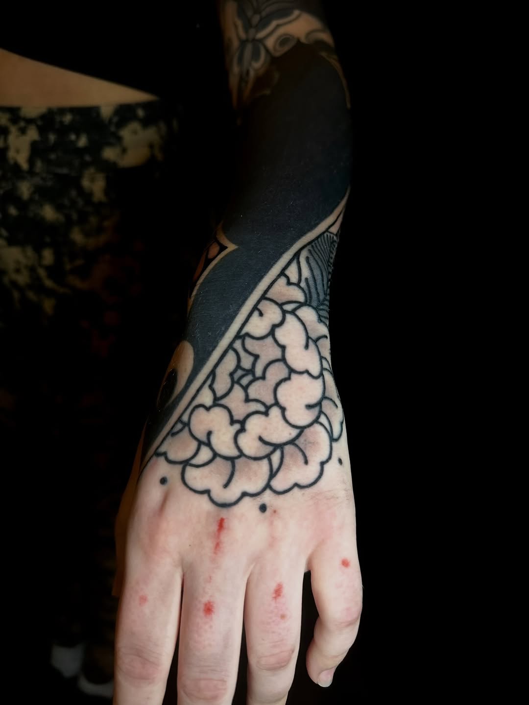 Tattoo by @meanoldtim — blackwork, japanese_irezumi