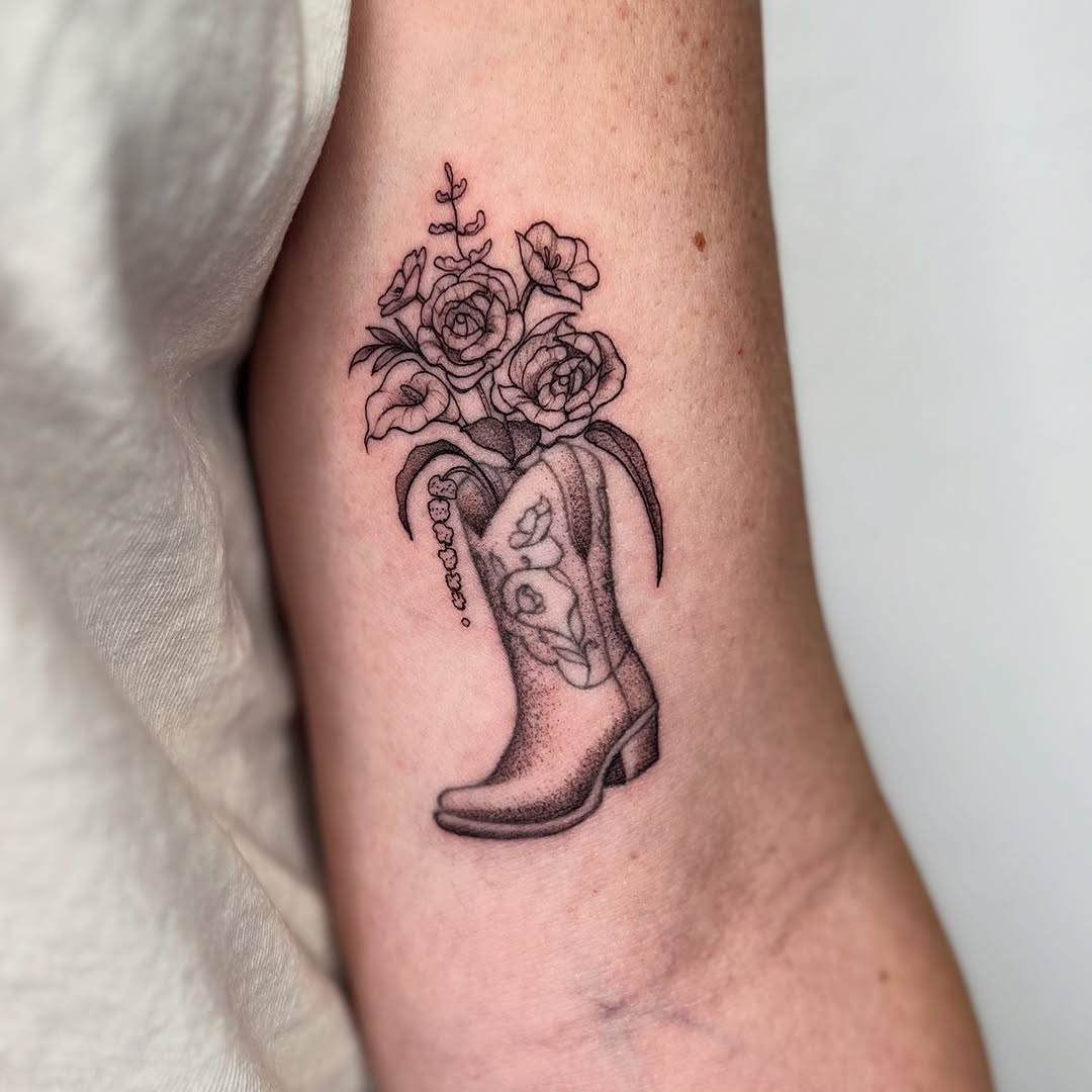 Tattoo by @tatts_n_ash โ fine_line, black_and_grey