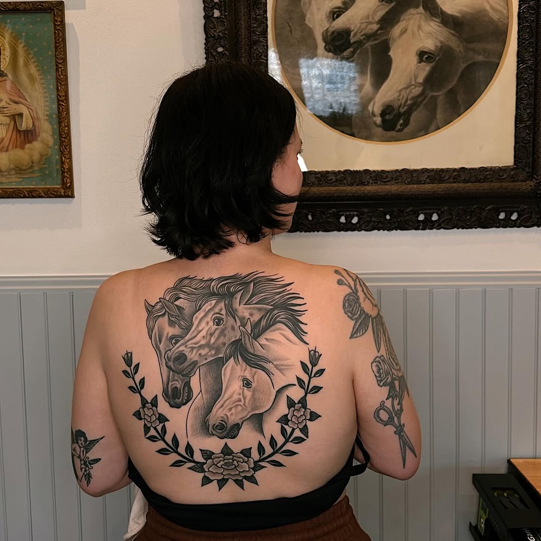 Tattoo by @heiditattoo — realism, black_and_grey