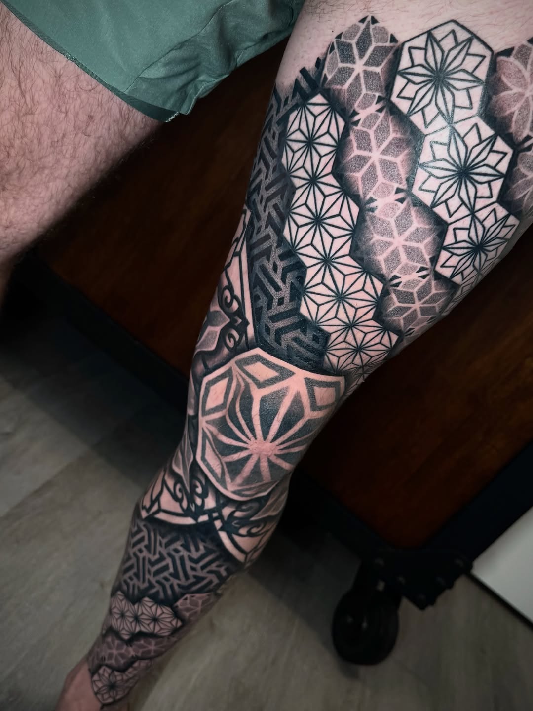 Tattoo by @jc_tats โ geometric, dotwork