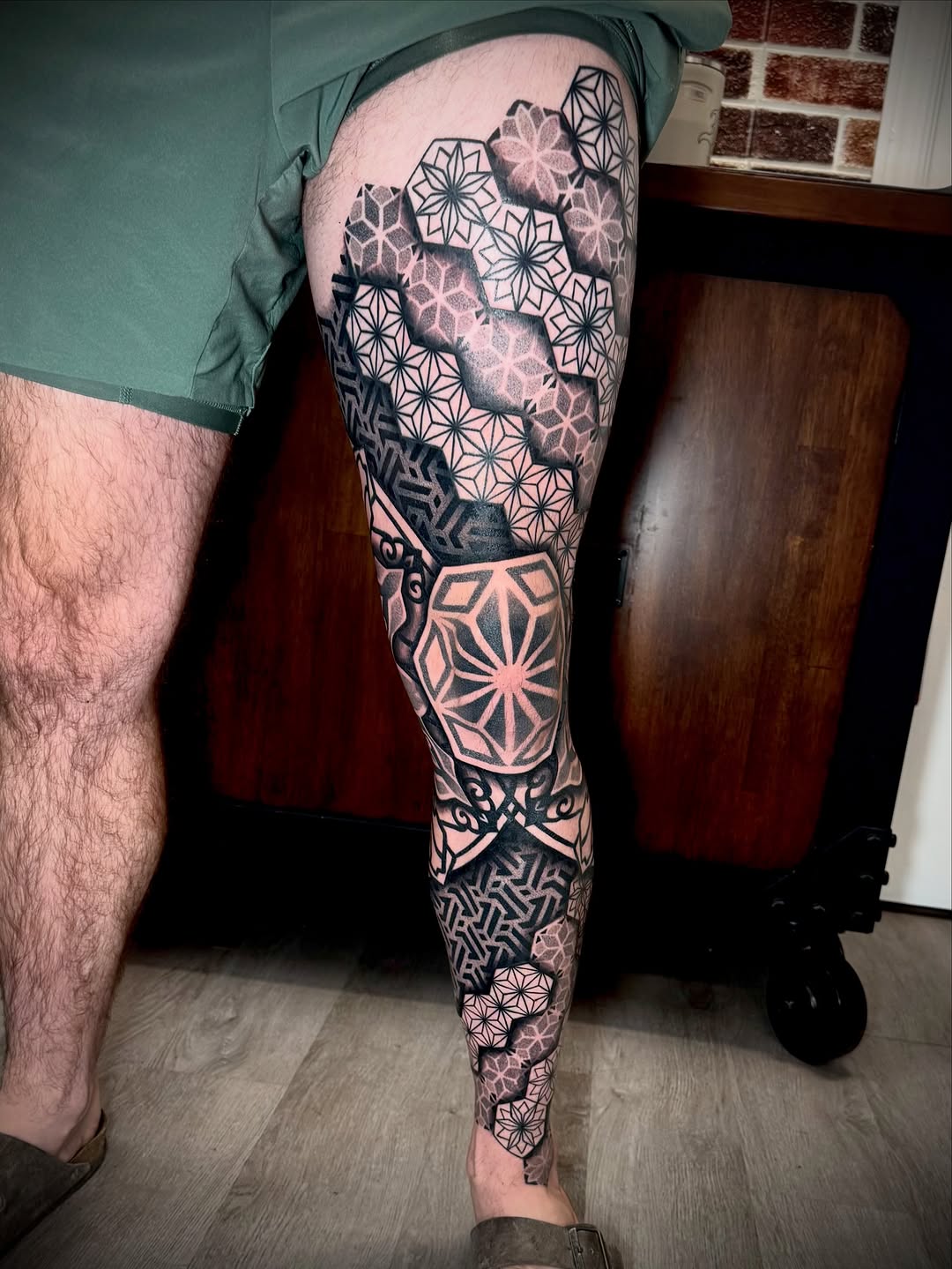 Tattoo by @jc_tats โ geometric, dotwork