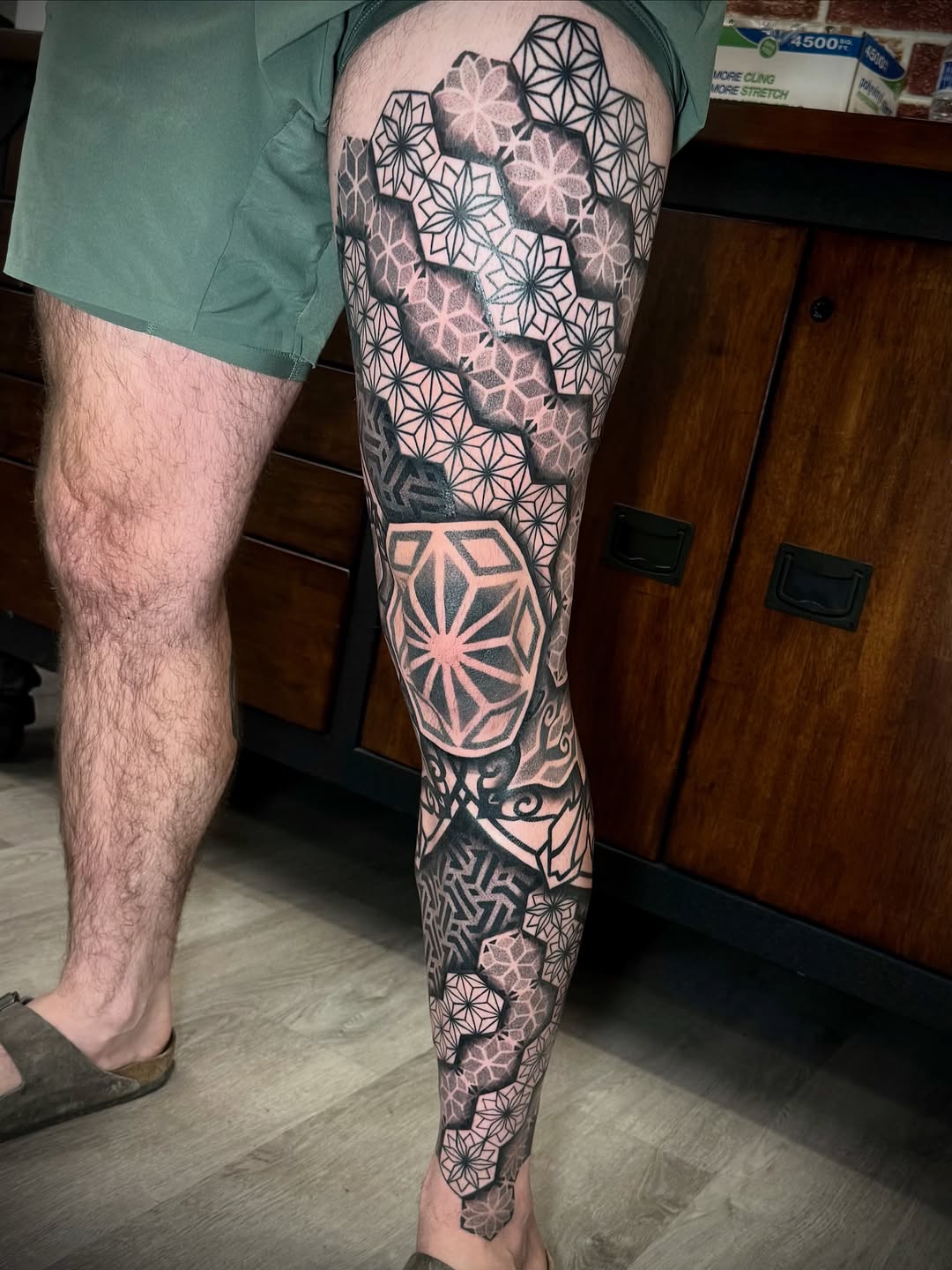 Tattoo by @jc_tats โ geometric, black_and_grey
