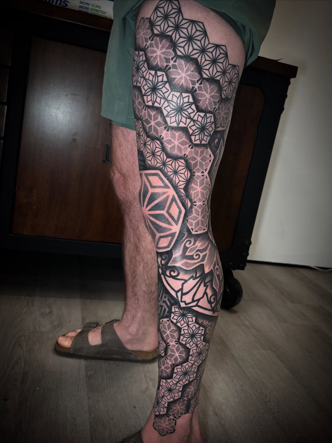 Tattoo by @jc_tats โ geometric, dotwork