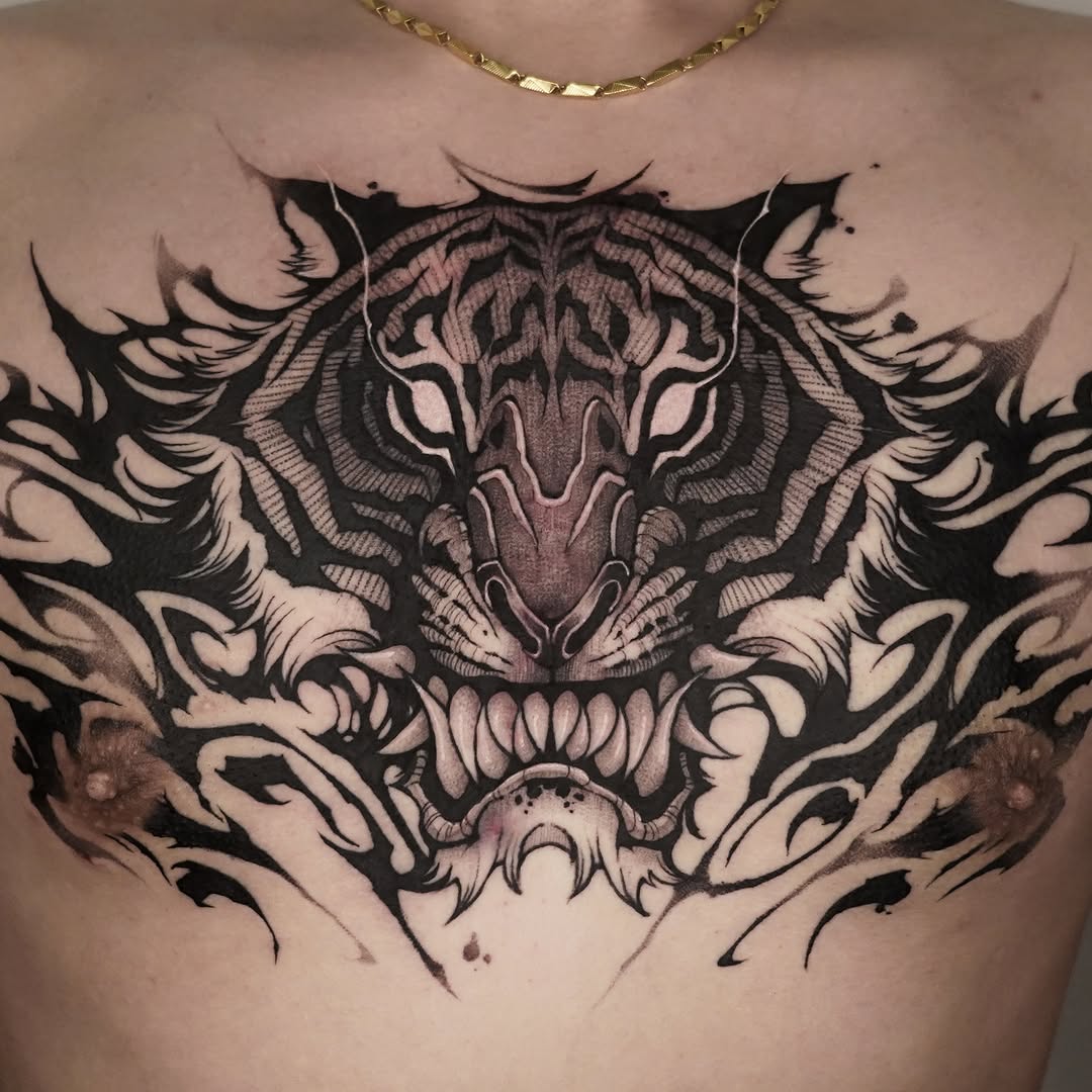 Tattoo by @__1.0__ β black_and_grey, realism