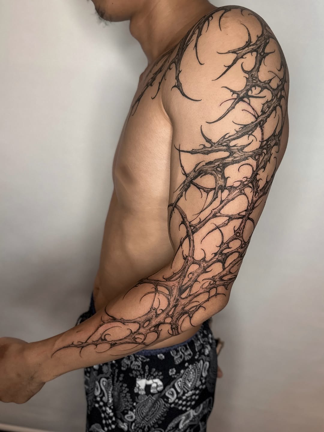 Tattoo by @338tattoo — blackwork, ornamental