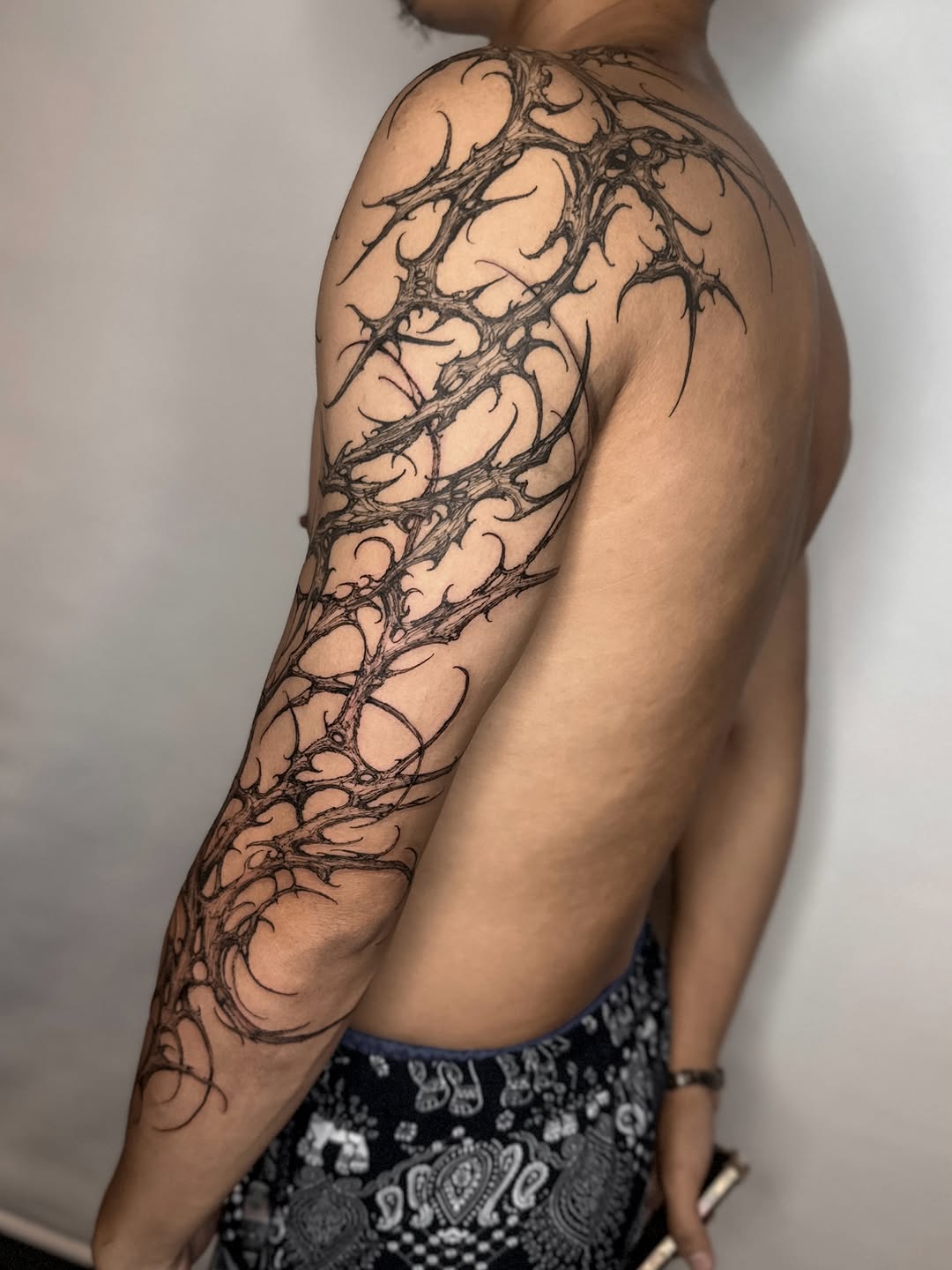 Tattoo by @338tattoo — blackwork, ornamental