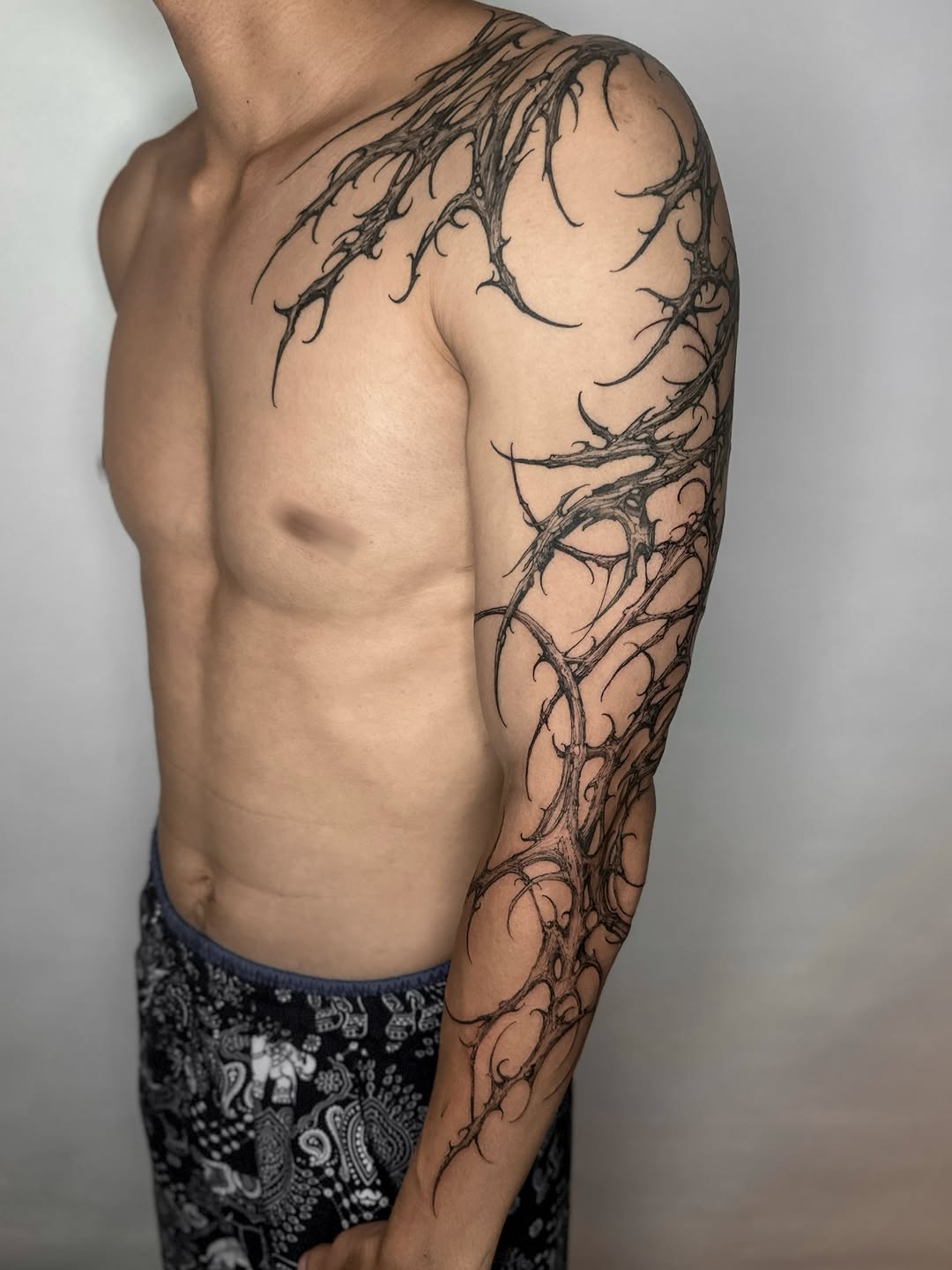 Tattoo by @338tattoo — blackwork, ornamental