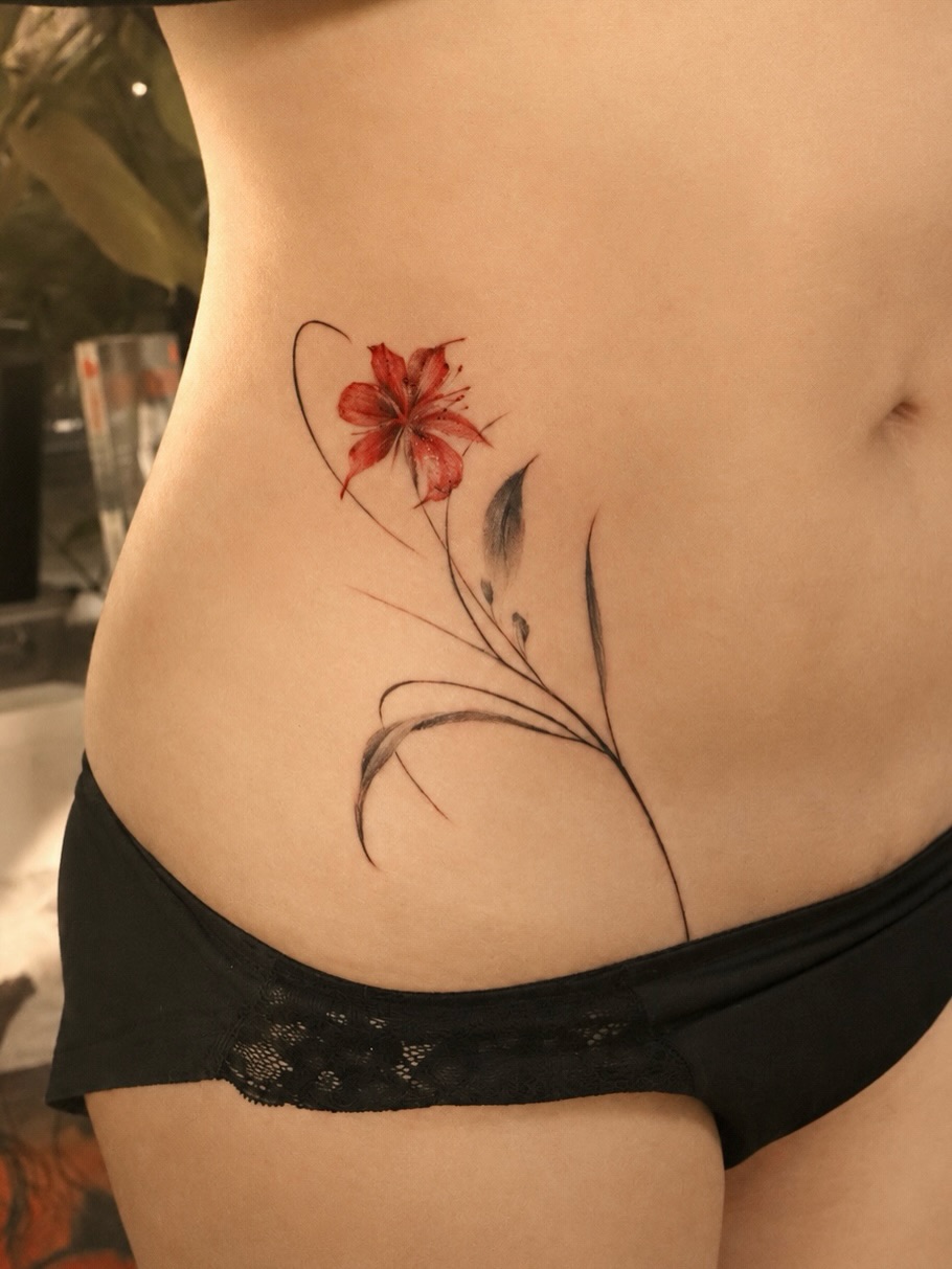 Tattoo by @haesol_ink β fine_line, watercolor