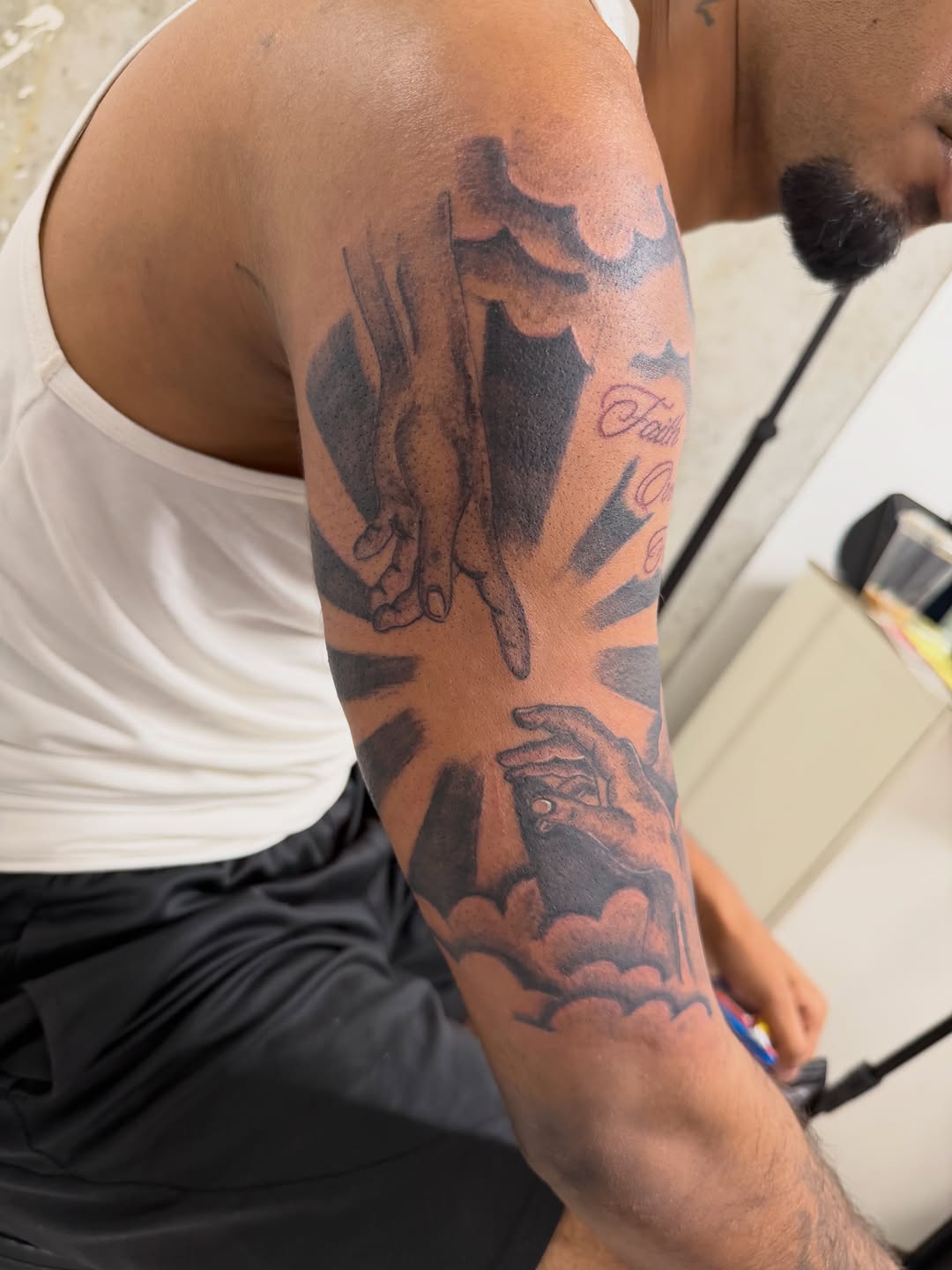 Tattoo by @kreatress.inks โ realism, black_and_grey