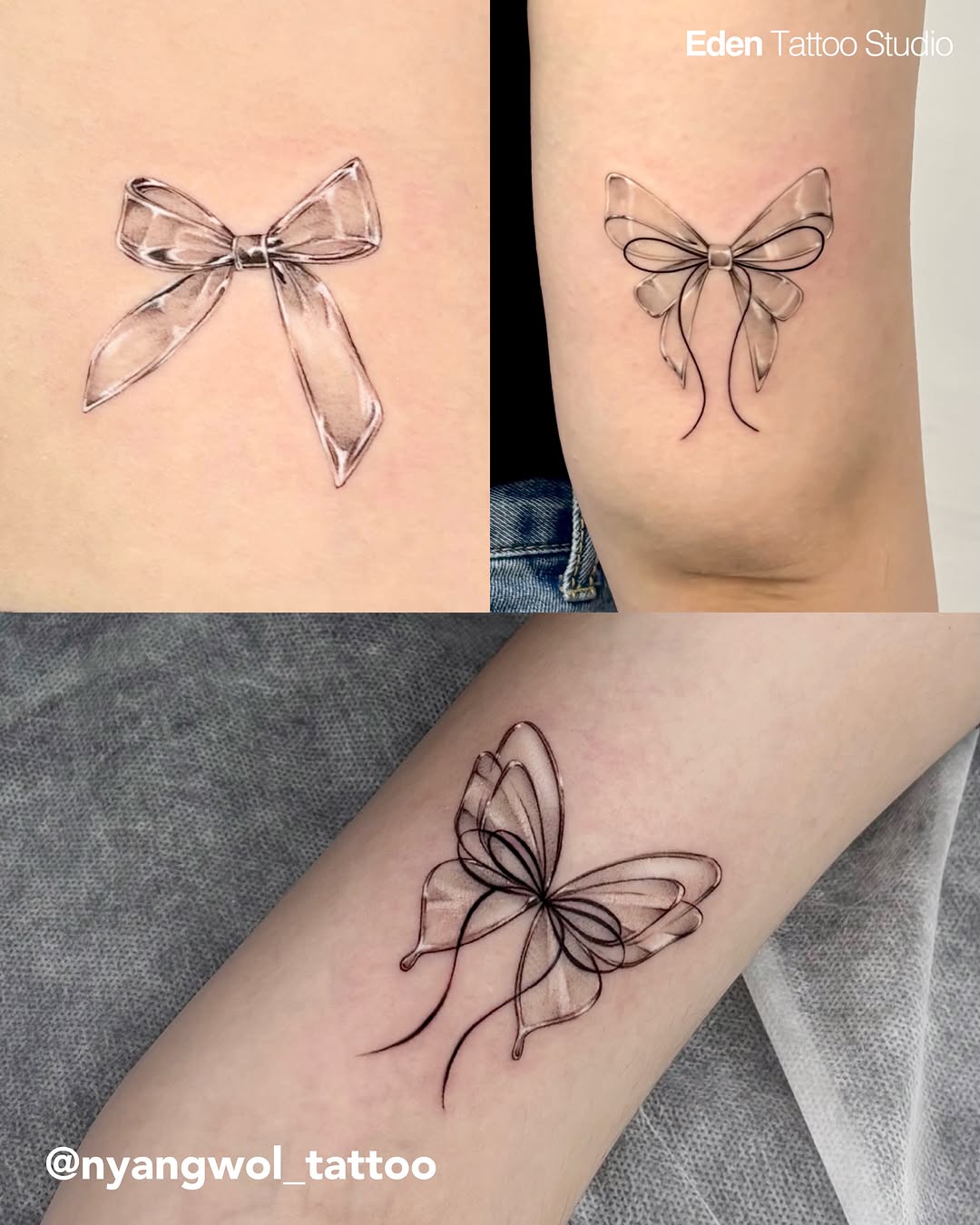 Tattoo by @nyangwol_tattoo — fine_line, black_and_grey