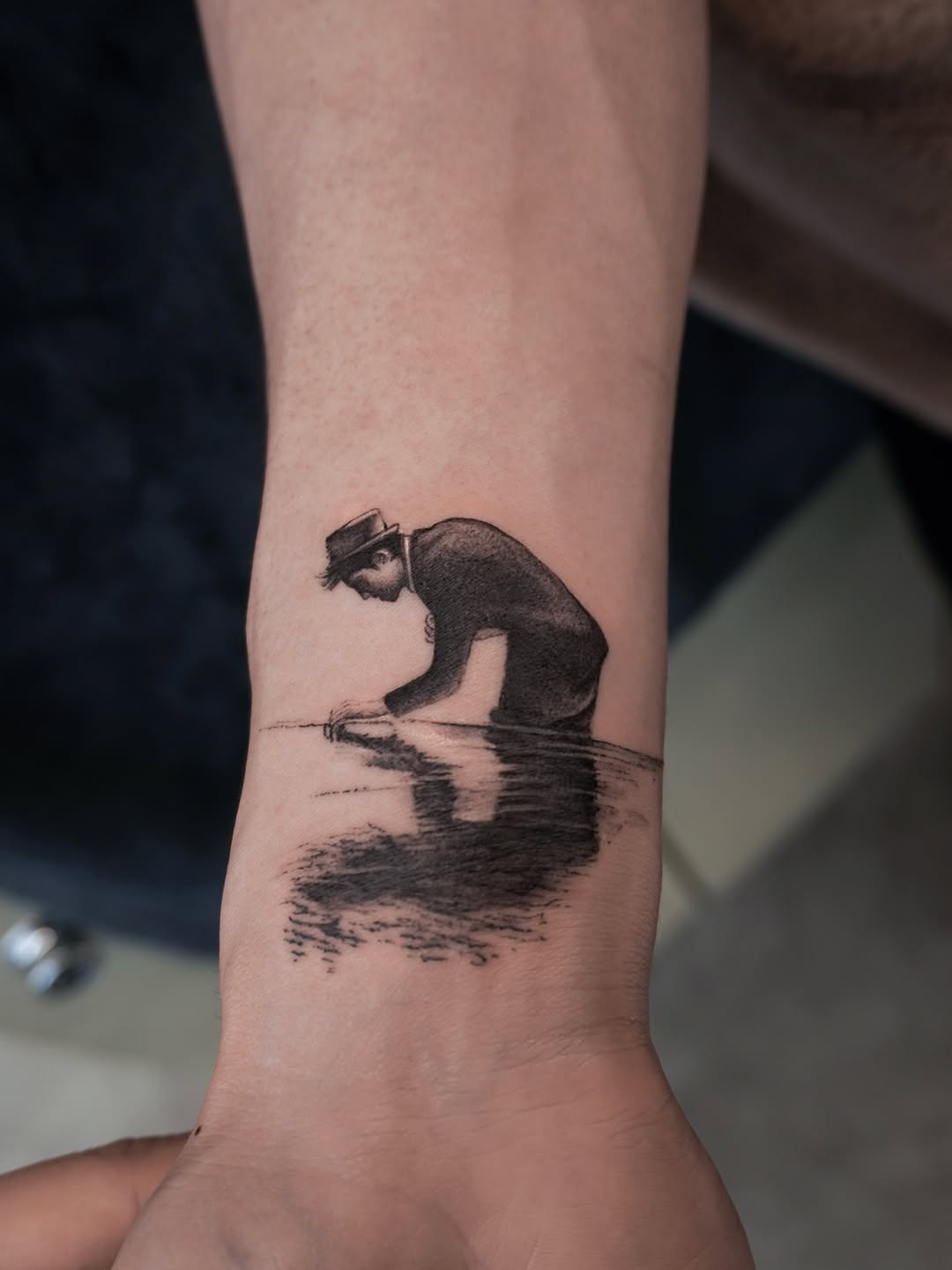 Tattoo by @maru.tattooist — realism, black_and_grey