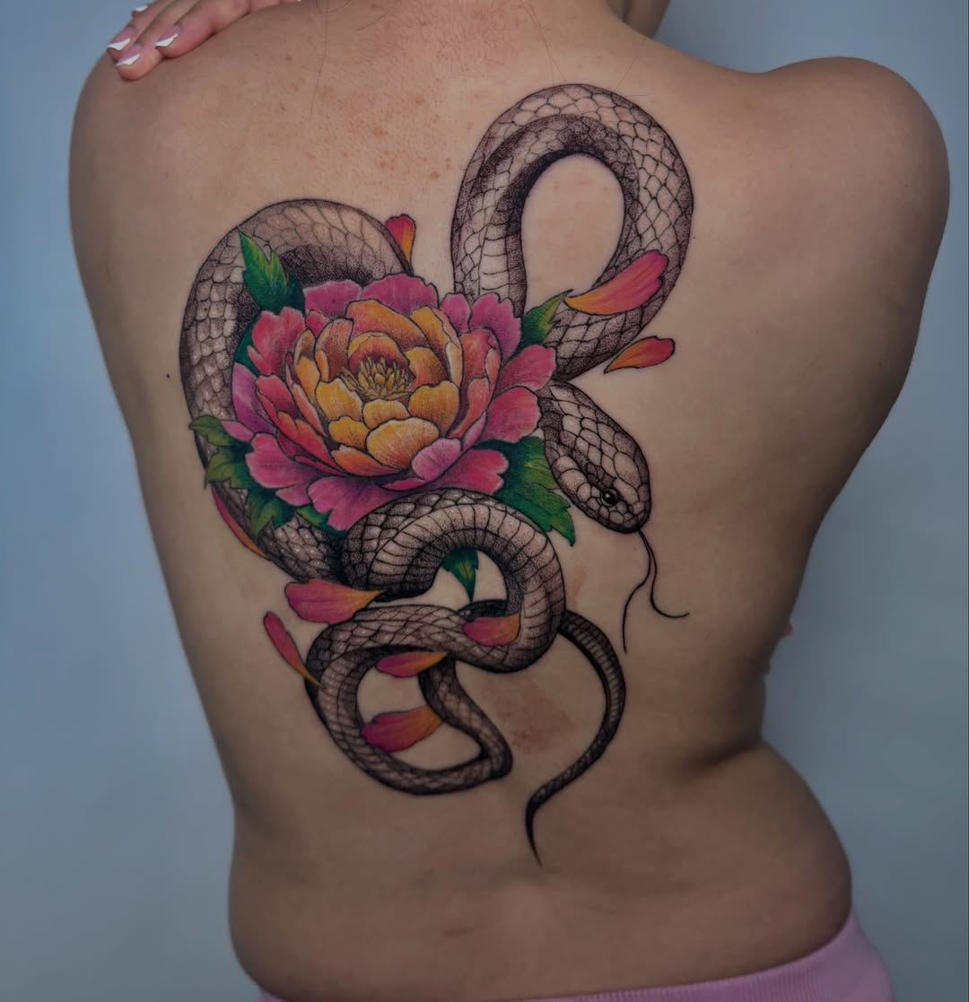 Tattoo by @fabian.hellberg — realism, dotwork