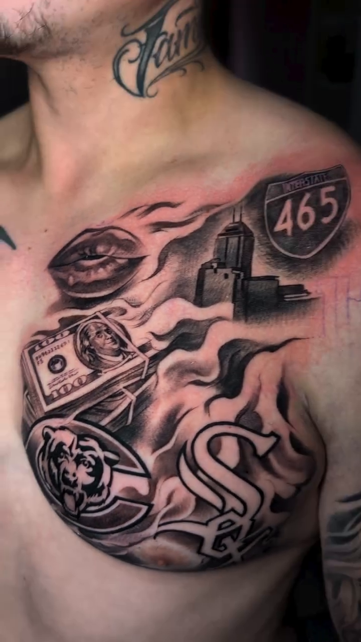 Tattoo by @gstyletattoos — black_and_grey, realism