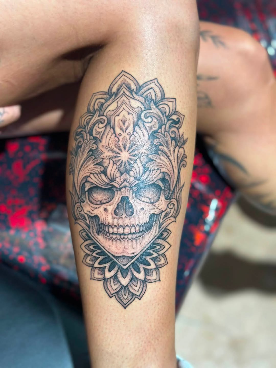 Tattoo by @shalynns.tattoo — black_and_grey, ornamental