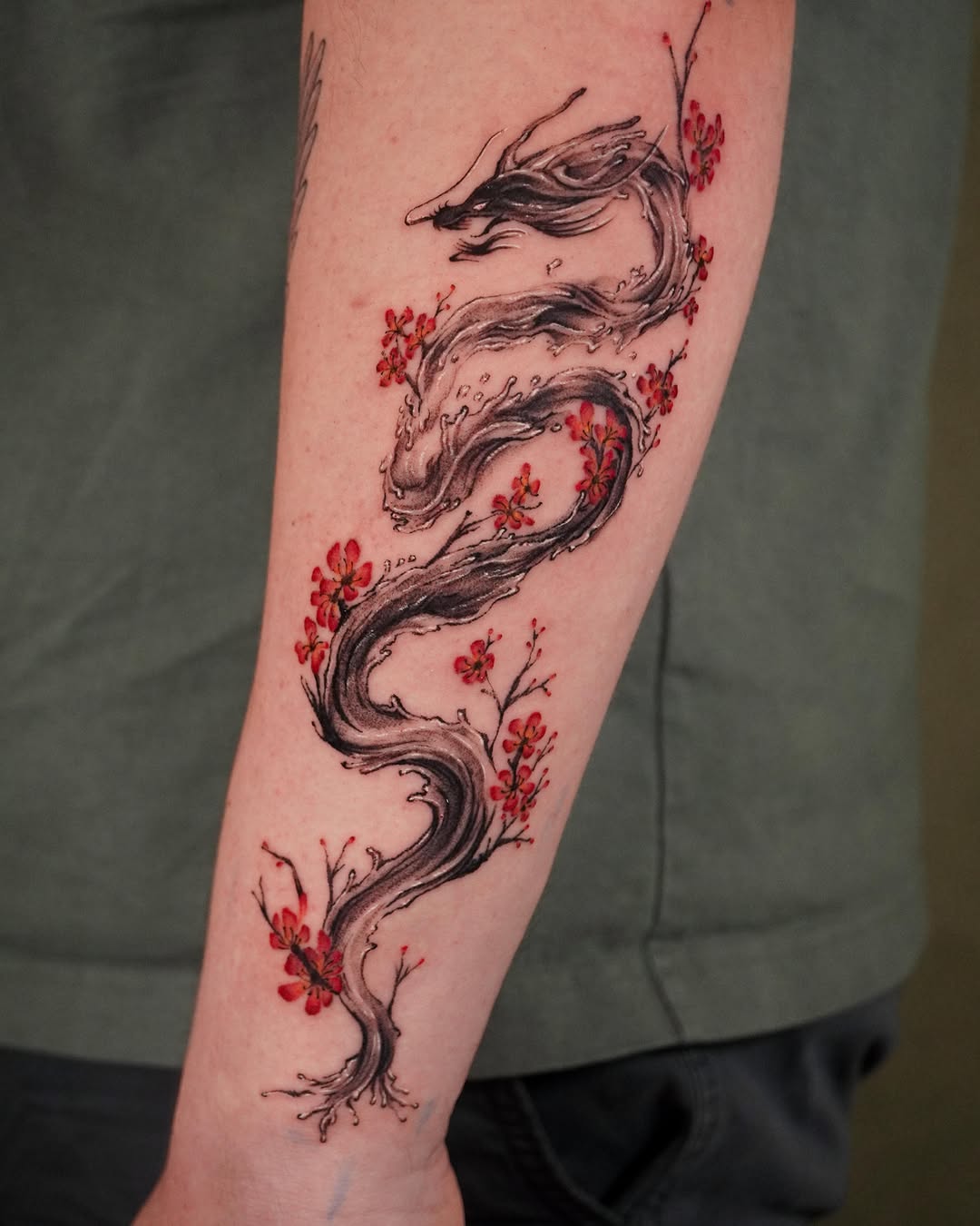Tattoo by @153cm_tattoo — japanese_irezumi, watercolor