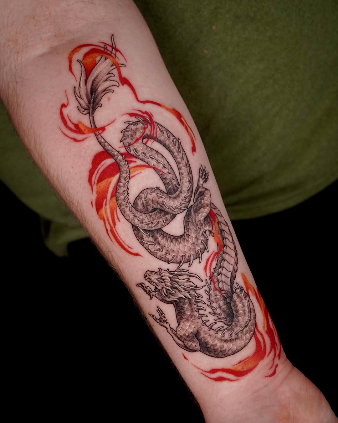 Tattoo by @153cm_tattoo — japanese_irezumi, black_and_grey