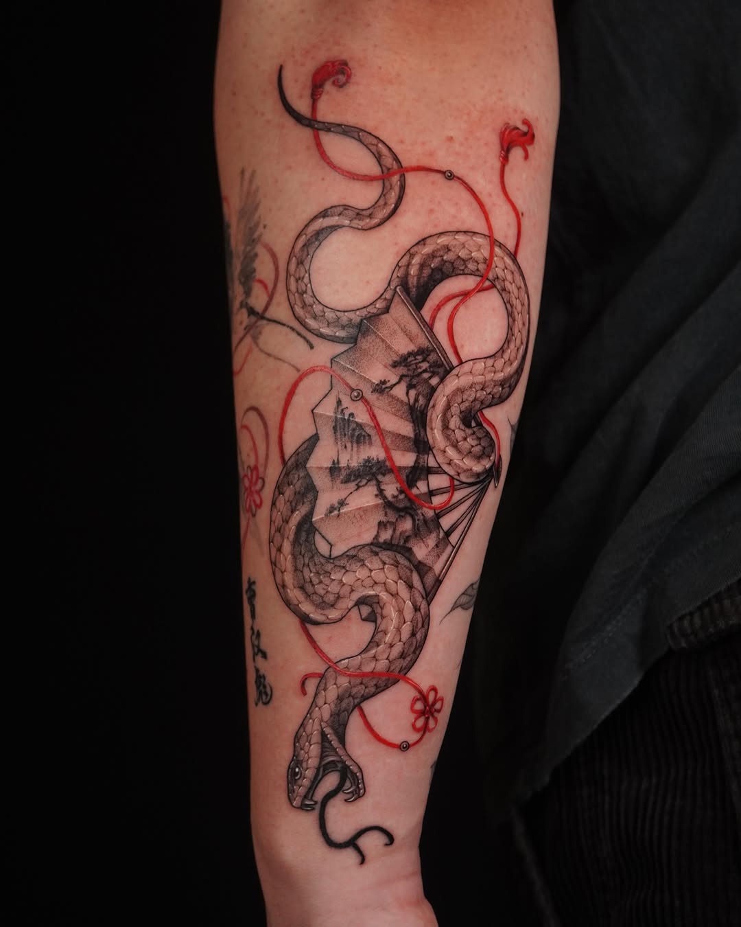 Tattoo by @153cm_tattoo — japanese_irezumi, black_and_grey