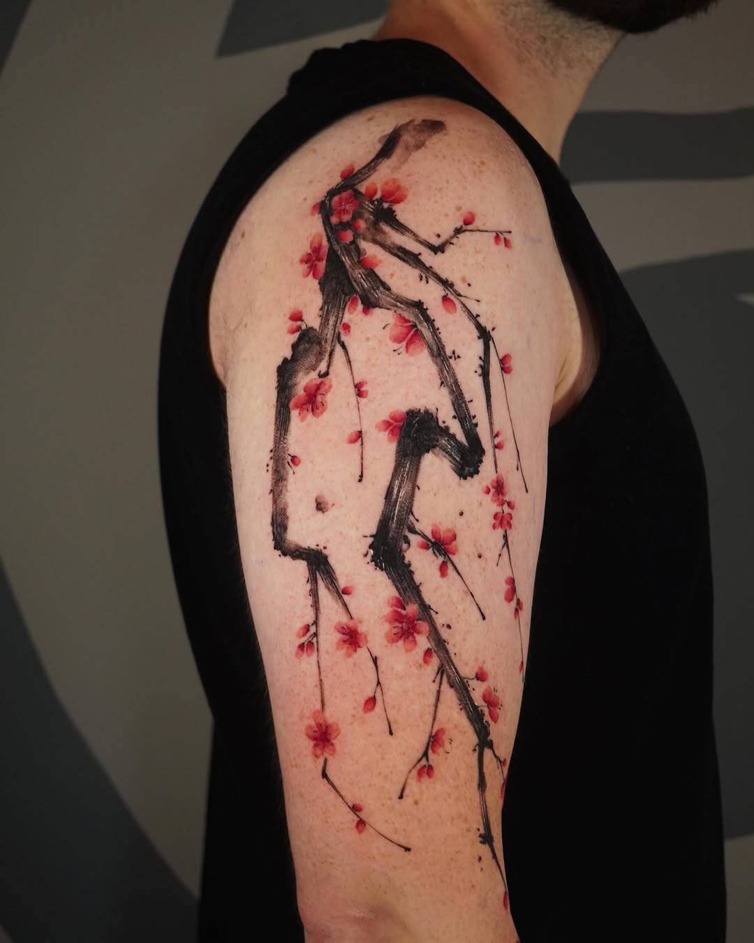 Tattoo by @153cm_tattoo — watercolor, japanese_irezumi