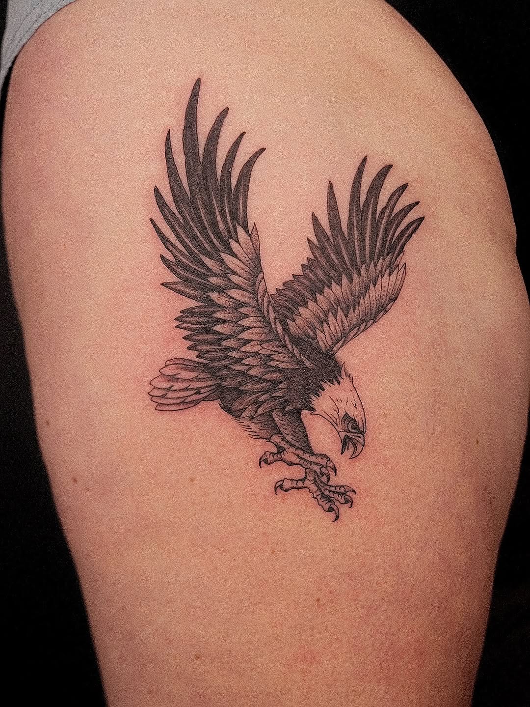 Tattoo by @shaypokes — black_and_grey, realism