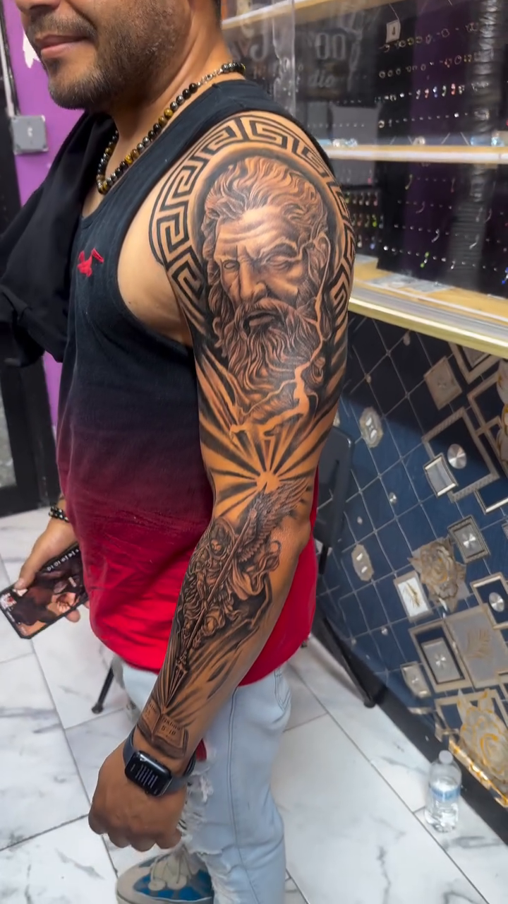 Tattoo by @onasistattoo — realism, black_and_grey