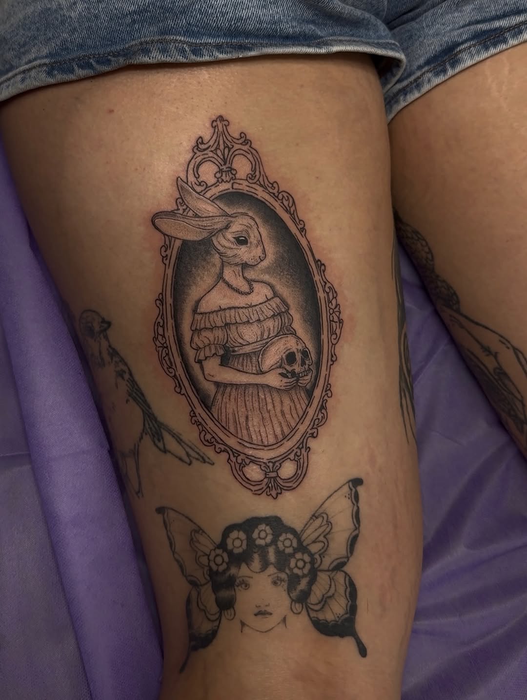 Tattoo by @feralfawntattoo — black_and_grey, illustrative