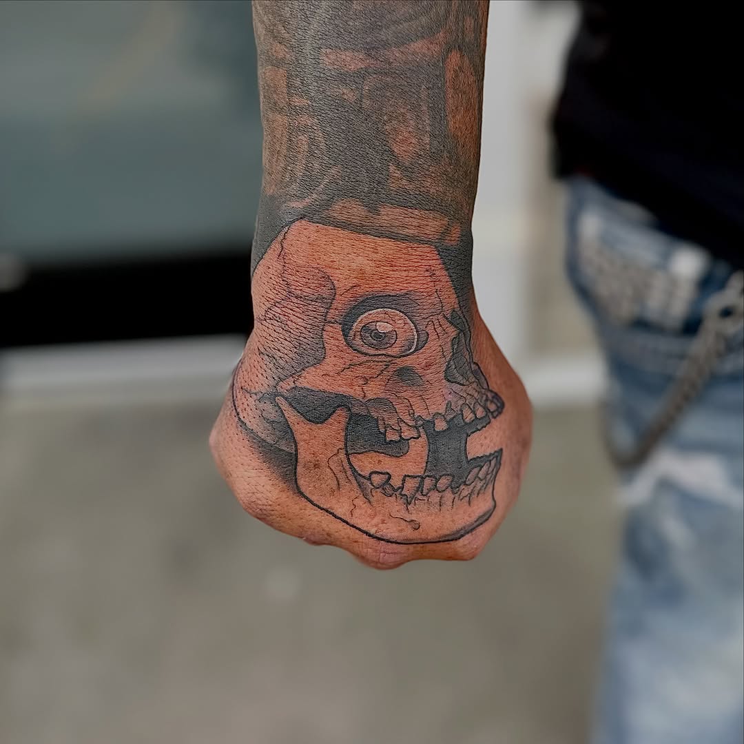 Tattoo by @christhomas.tattoo — black_and_grey, dark_realism
