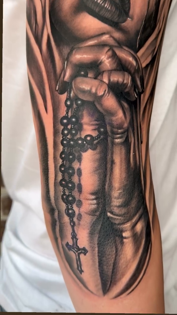 Tattoo by @chriscooperink — realism, black_and_grey