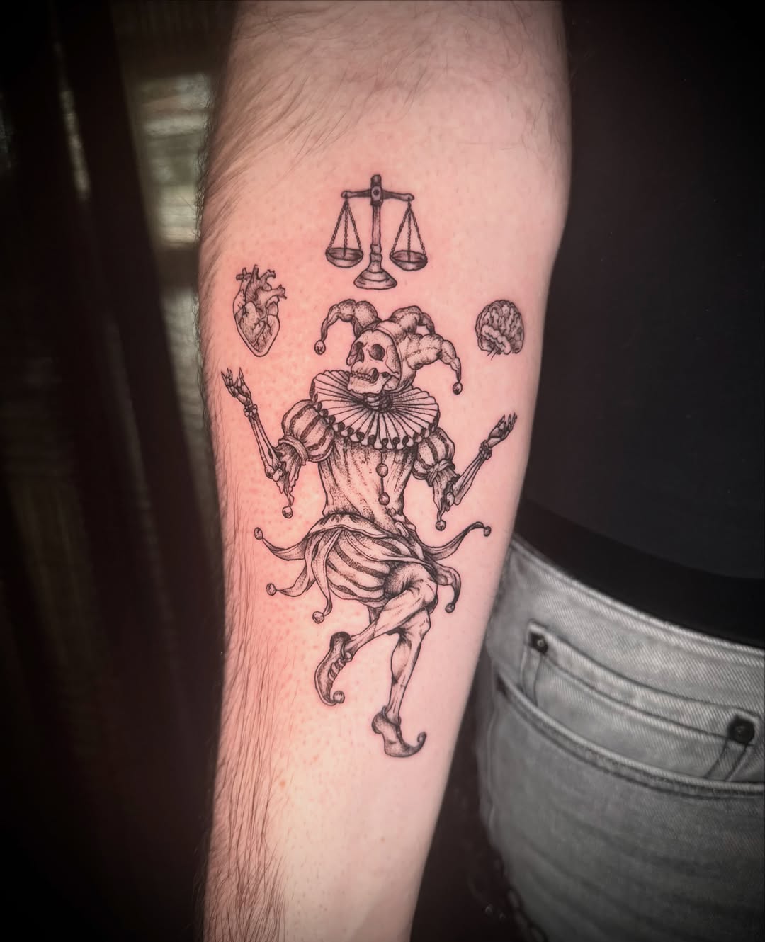 Tattoo by @spikes.and.daisies — illustrative, black_and_grey