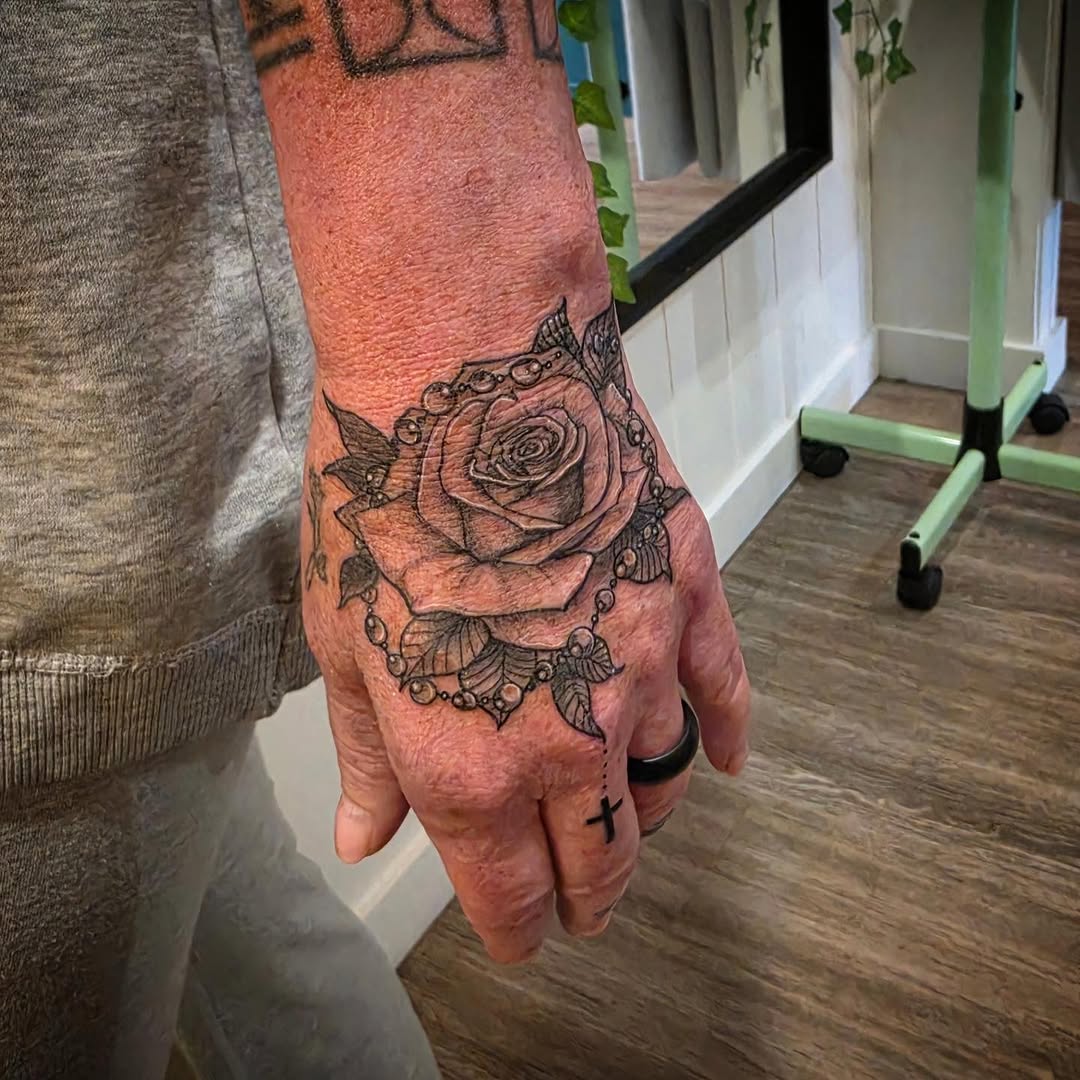 Tattoo by @ivy_inks — black_and_grey, fine_line