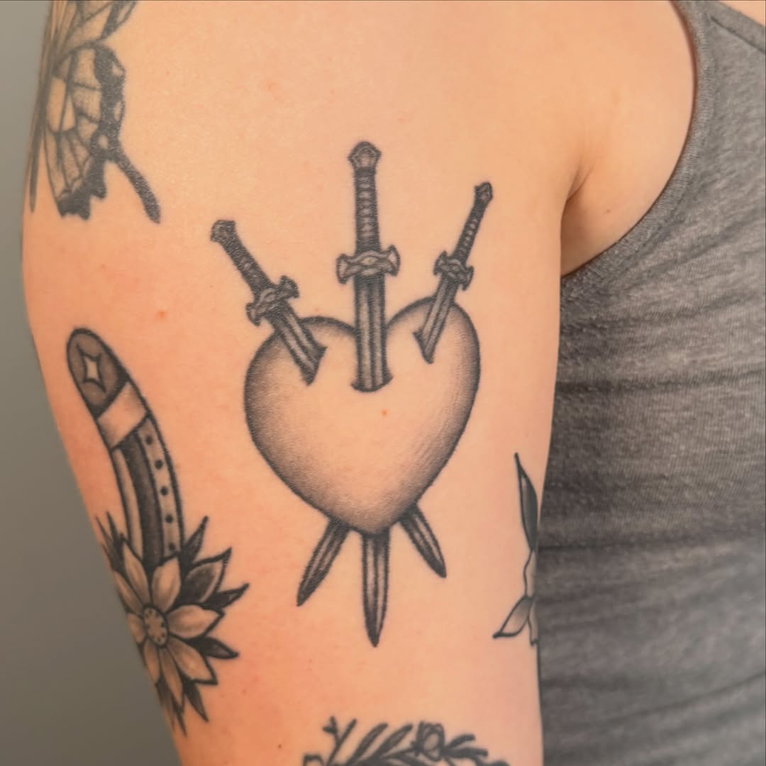 Tattoo by @cheeto_g_art_ — black_and_grey, dotwork