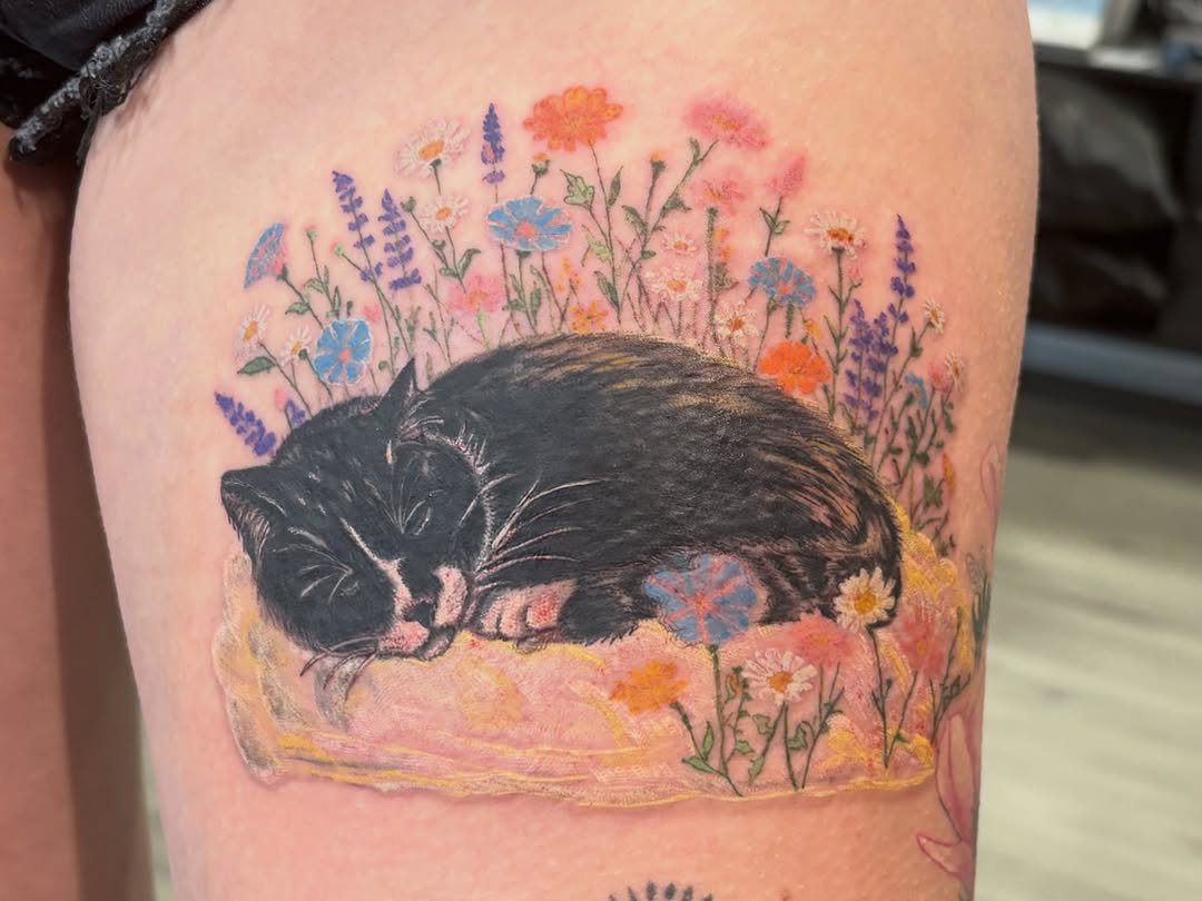 Tattoo by @_stabbygabby โ realism, fine_line