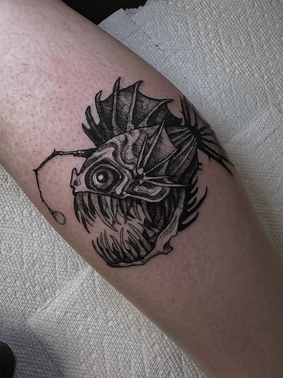 Tattoo by @pablomoreiratattoo — black_and_grey, realism