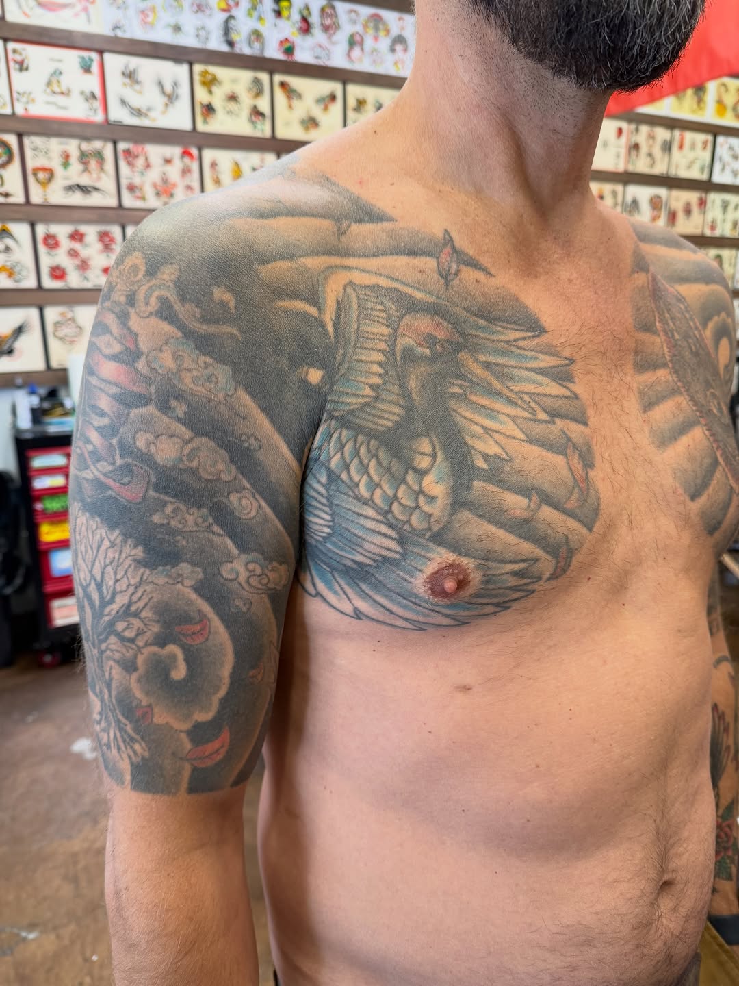 Tattoo by @uncle.kit — japanese_irezumi, black_and_grey