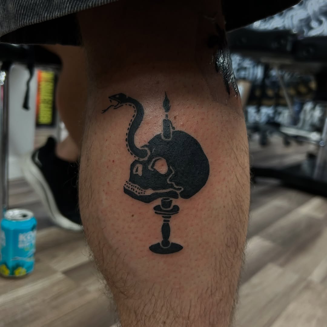 Tattoo by @stonyh4wk — blackwork