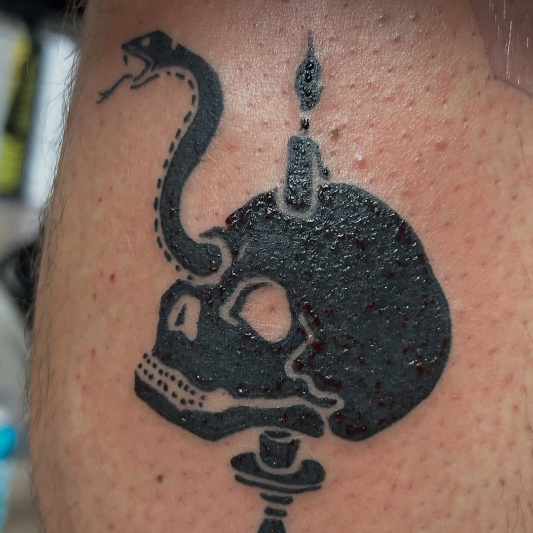 Tattoo by @stonyh4wk — blackwork