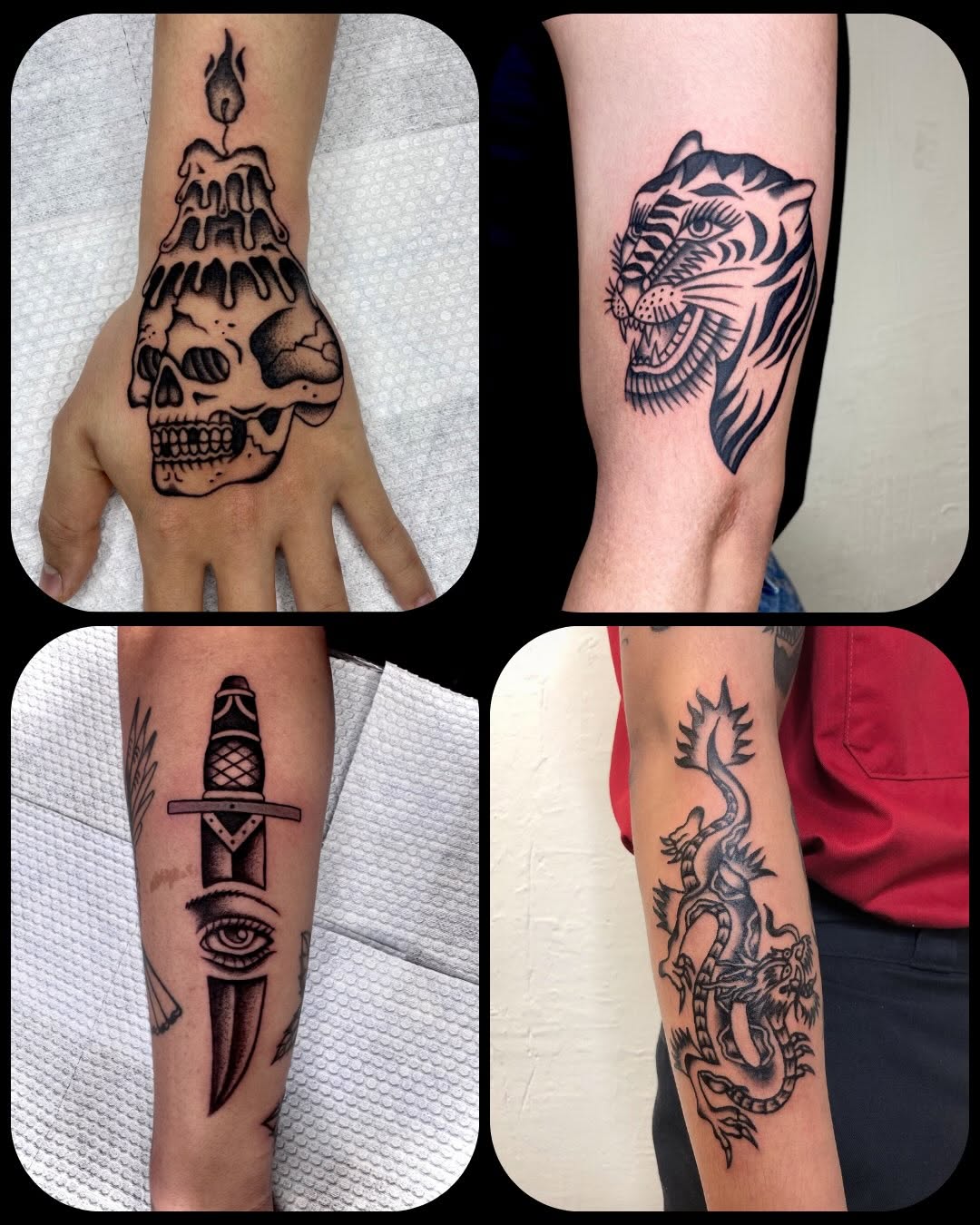 Tattoo by @hontraditional โ american_traditional, blackwork