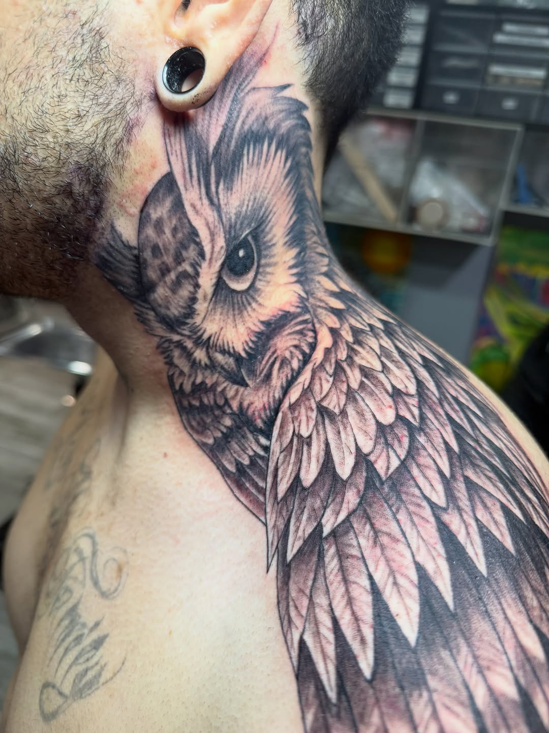 Tattoo by @sancheztapia81 β realism, black_and_grey