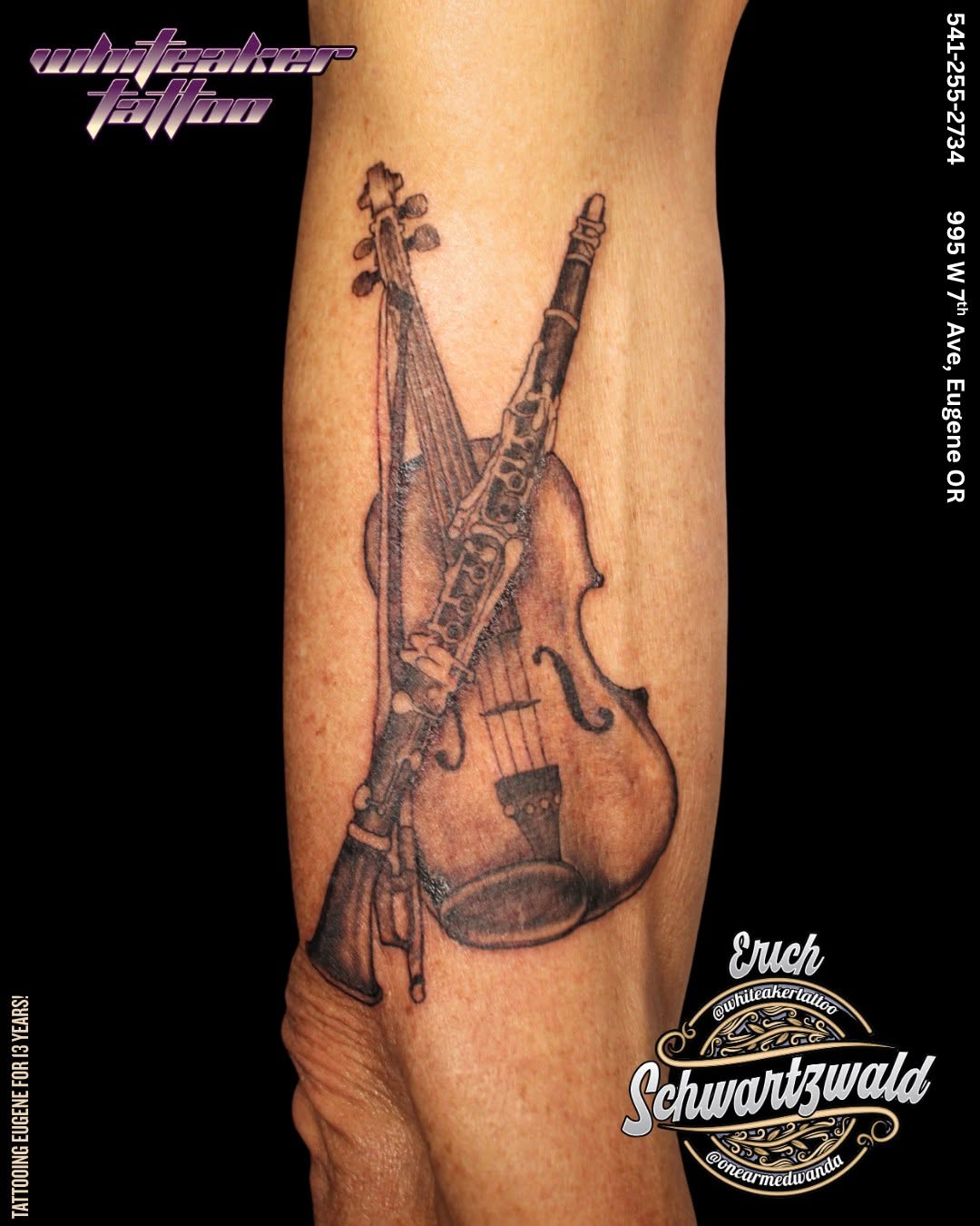 Tattoo by @erichschwartzwald_artist — black_and_grey, realism