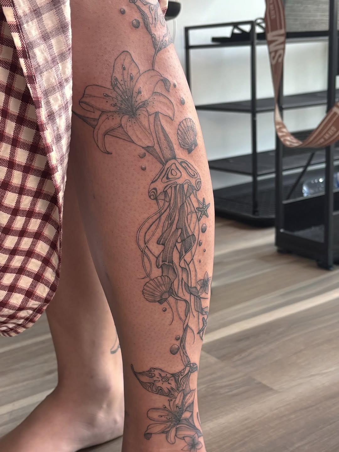 Tattoo by @persephoneink_ — fine_line, black_and_grey