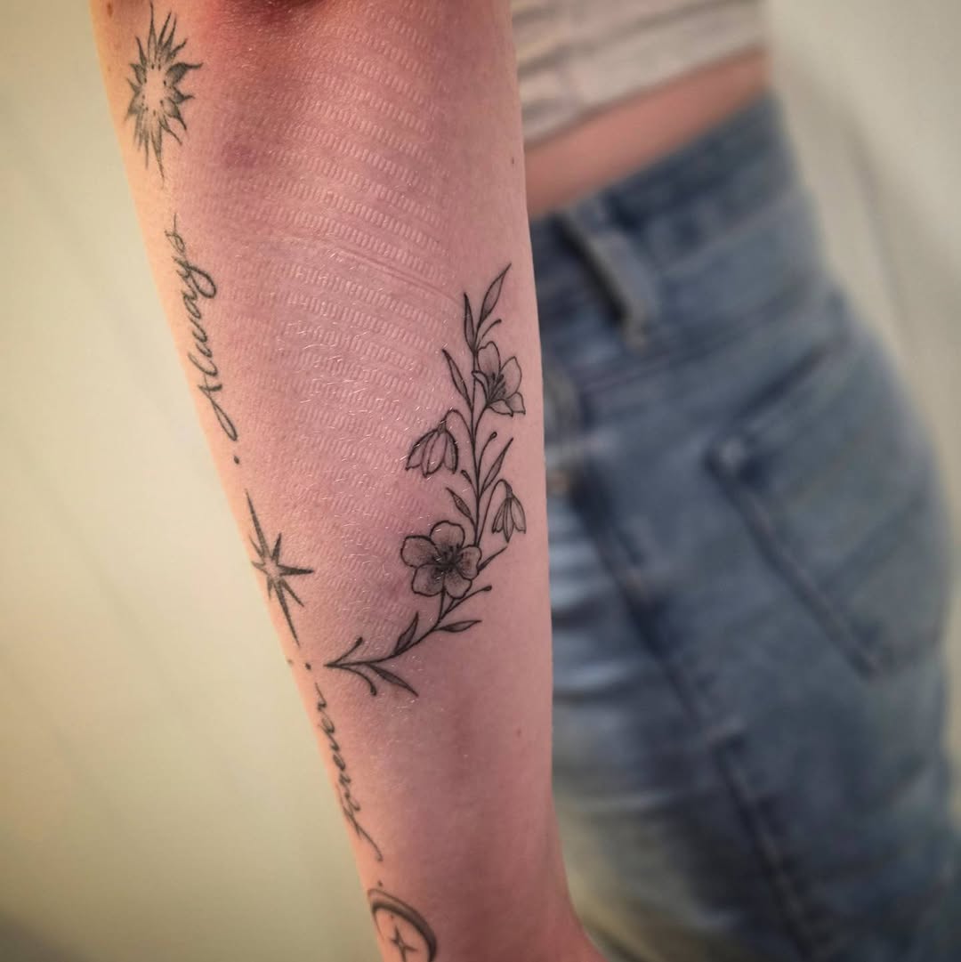 Tattoo by @ivy_inks — fine_line, lettering_script