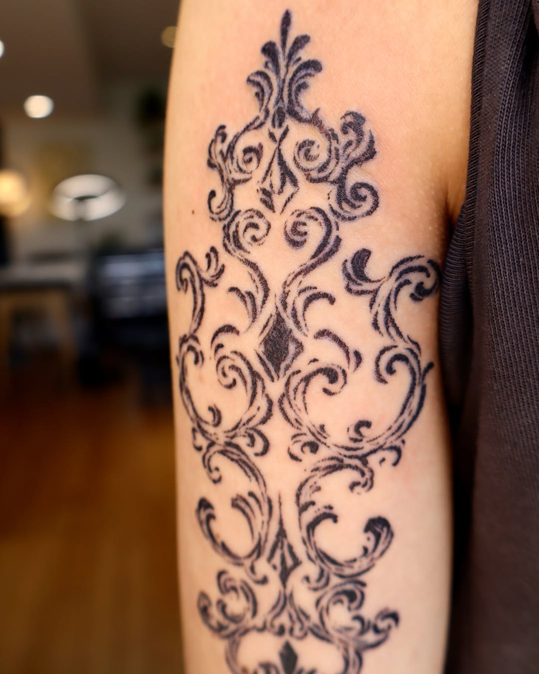 Tattoo by @naza.inks β ornamental, blackwork