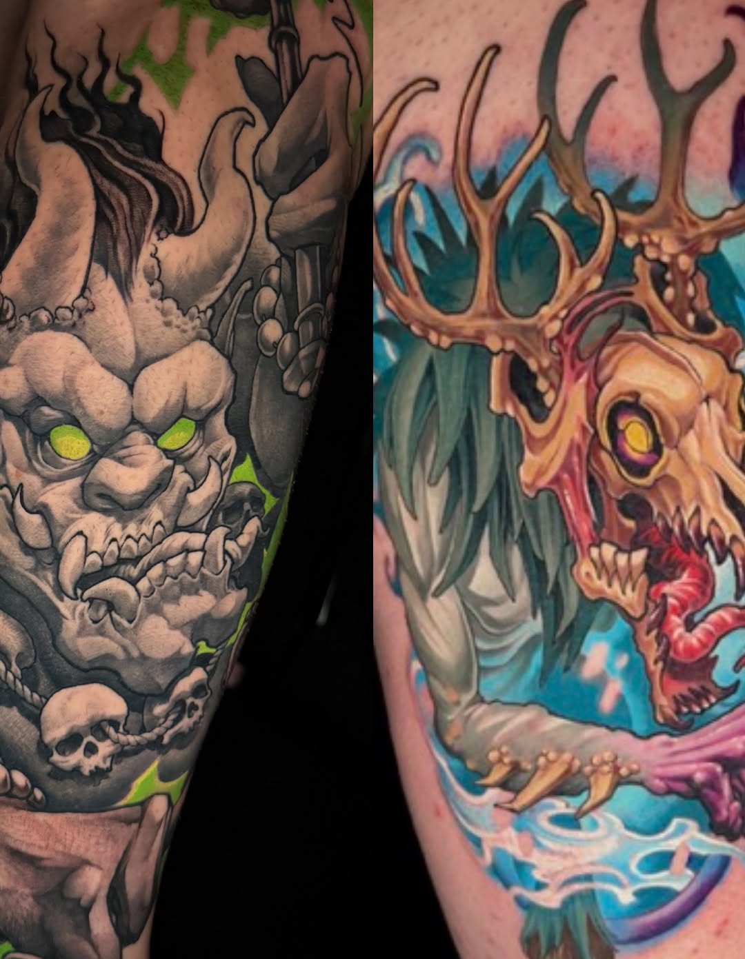 Tattoo by @persingtattoo — dark_realism, new_school