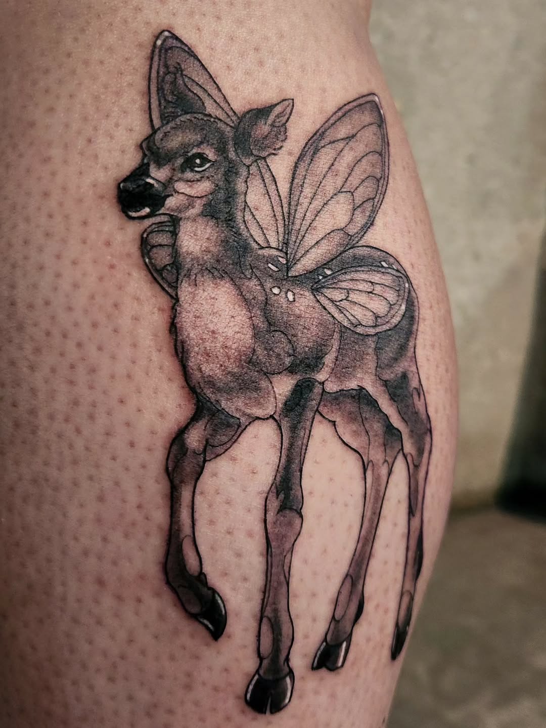 Tattoo by @art.by.robyn — realism, black_and_grey