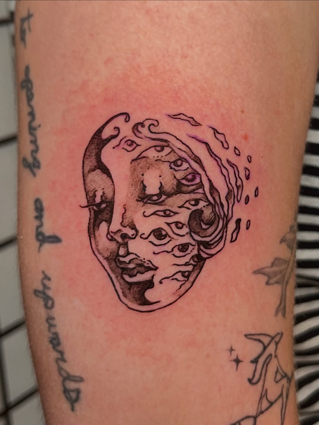 Tattoo by @battlekatgalactica — fine_line, surrealism