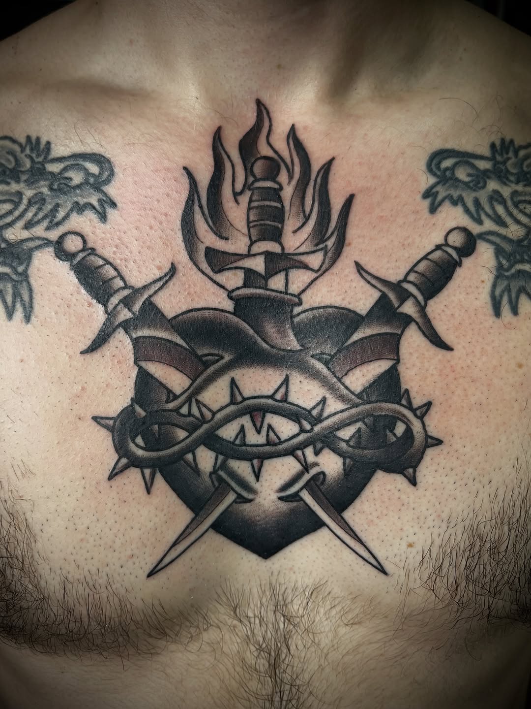 Tattoo by @tattoosbyjon — american_traditional, black_and_grey
